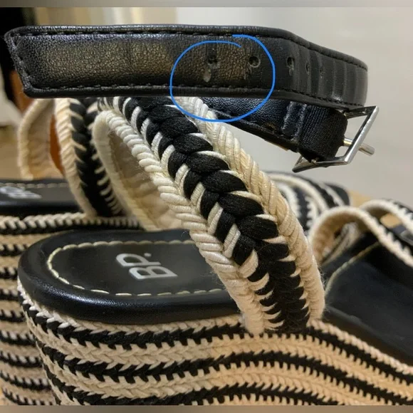 BP Gabbi-Fab Braided Wedge Sandal Size 7.5 - Picture 8 of 9